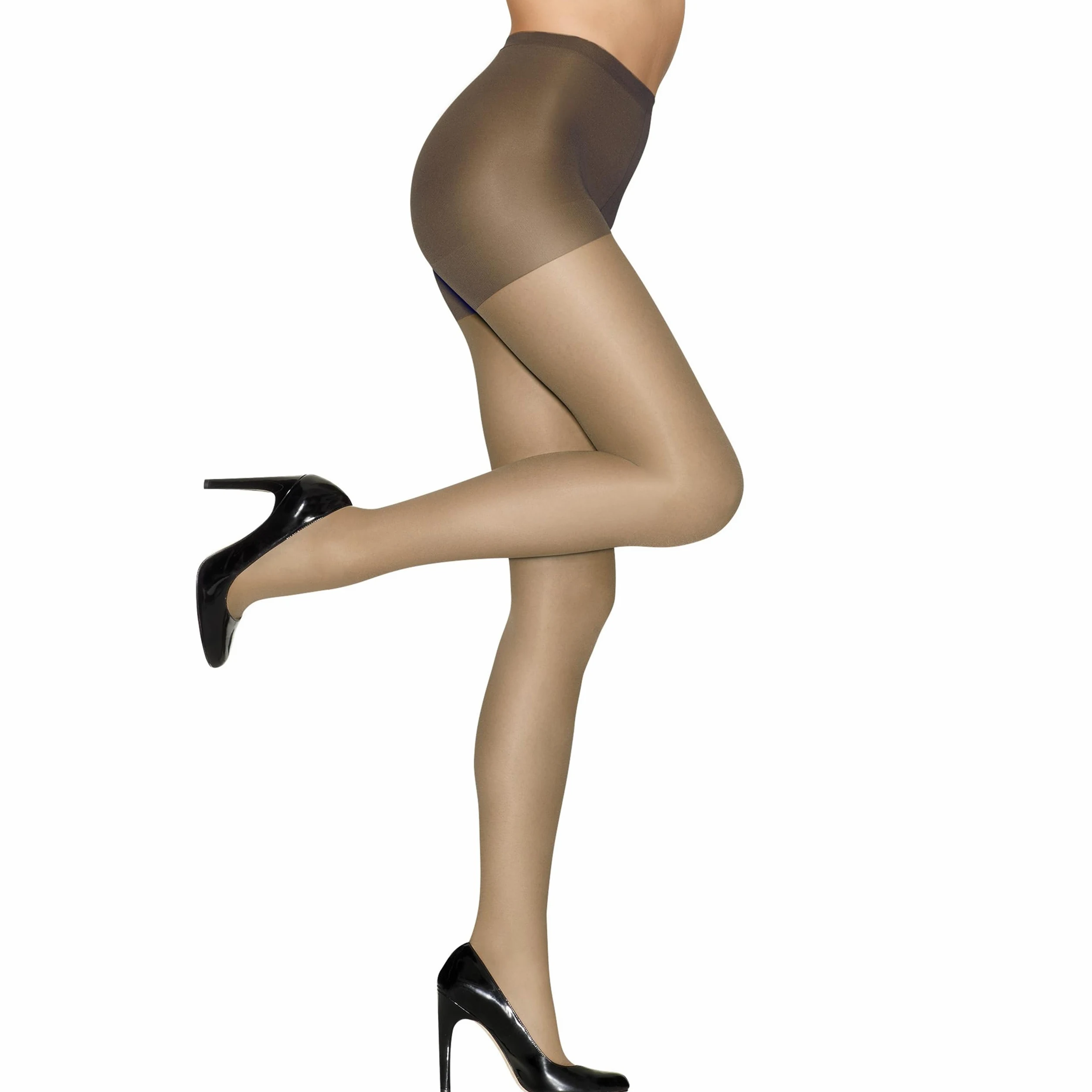 Hanes Alive Control Top Reinforced Toe Sheer Pantyhose Pantimedias Mujer (Pack de 1)