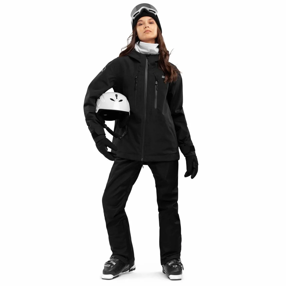 SIROKO Pantalón de Nieve Hardshell esquí y Nieve P2-W Peyto Negro