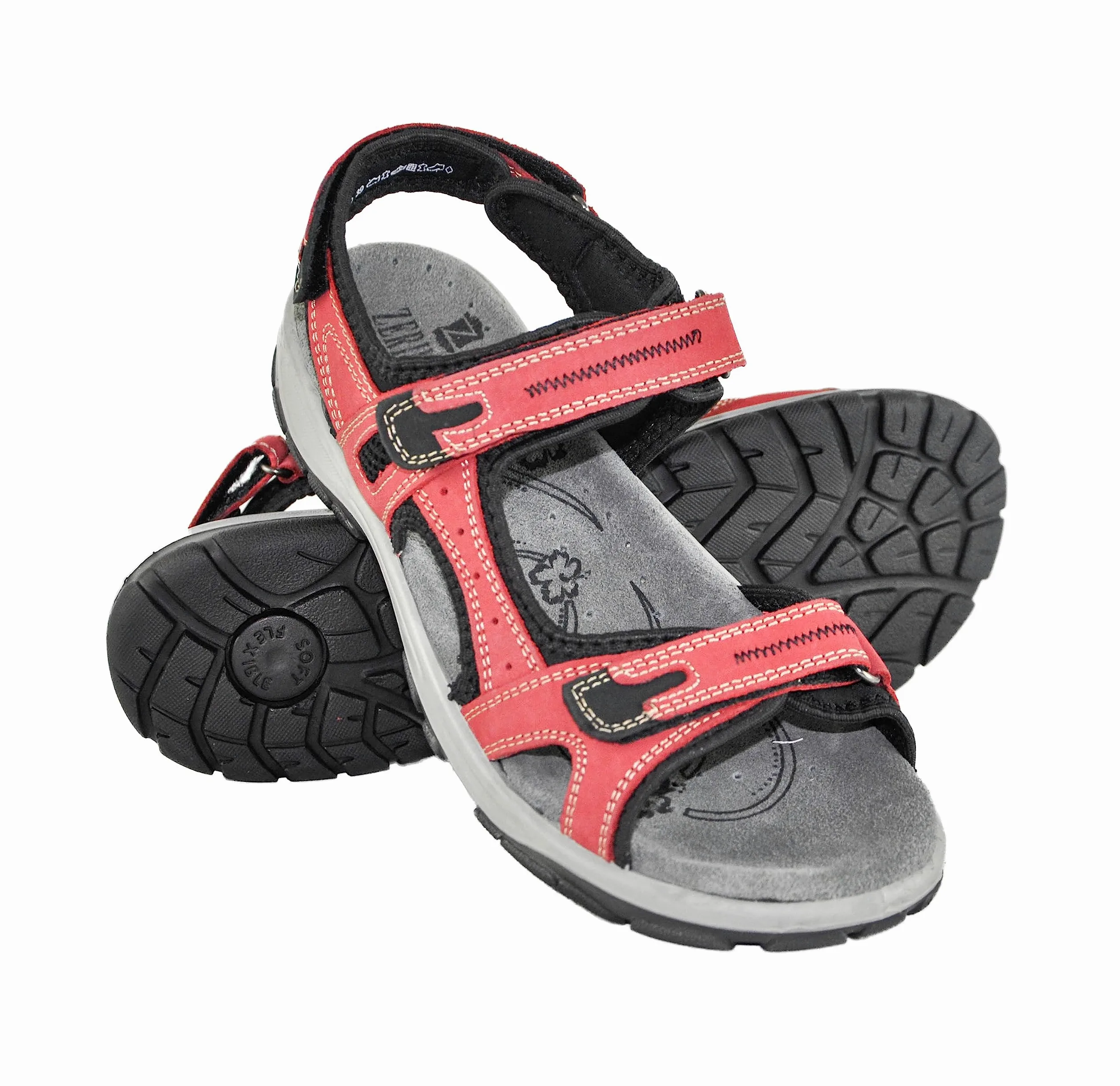 Zerimar Sandalia de Mujer de Trekking | Cierre Ajustable | Sandalias Cómodas | Suela de Goma Antideslizante | Correas Ajustables | Forro Interior de Piel | Altura del Tacón 2 cm