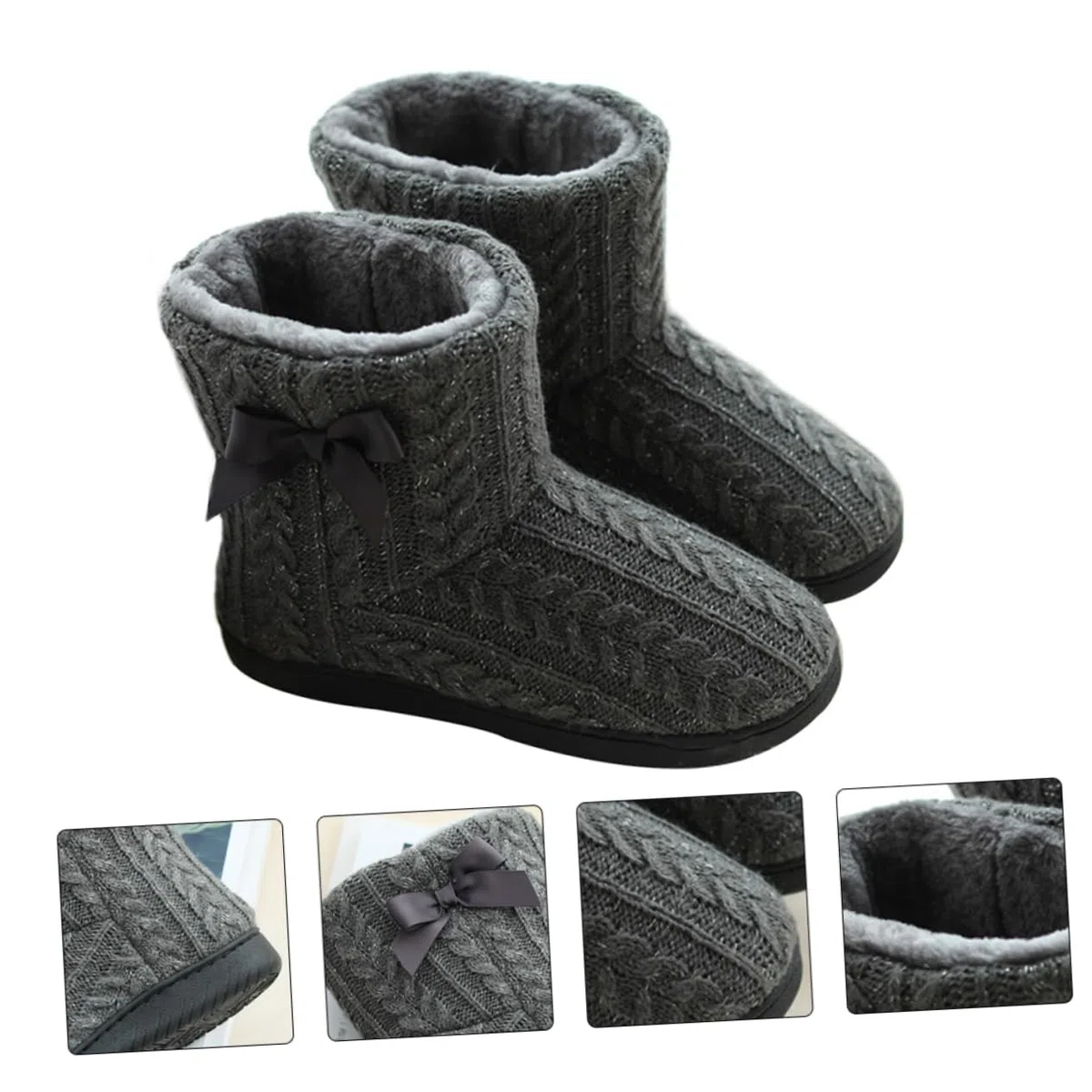 minkissy Botas Cálidas de Invierno para Mujer, 1 Par, Talla 39-40