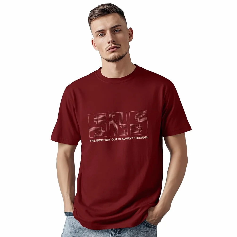 NOBERO Camiseta de algodón para hombre, ajuste normal, estampado gráfico