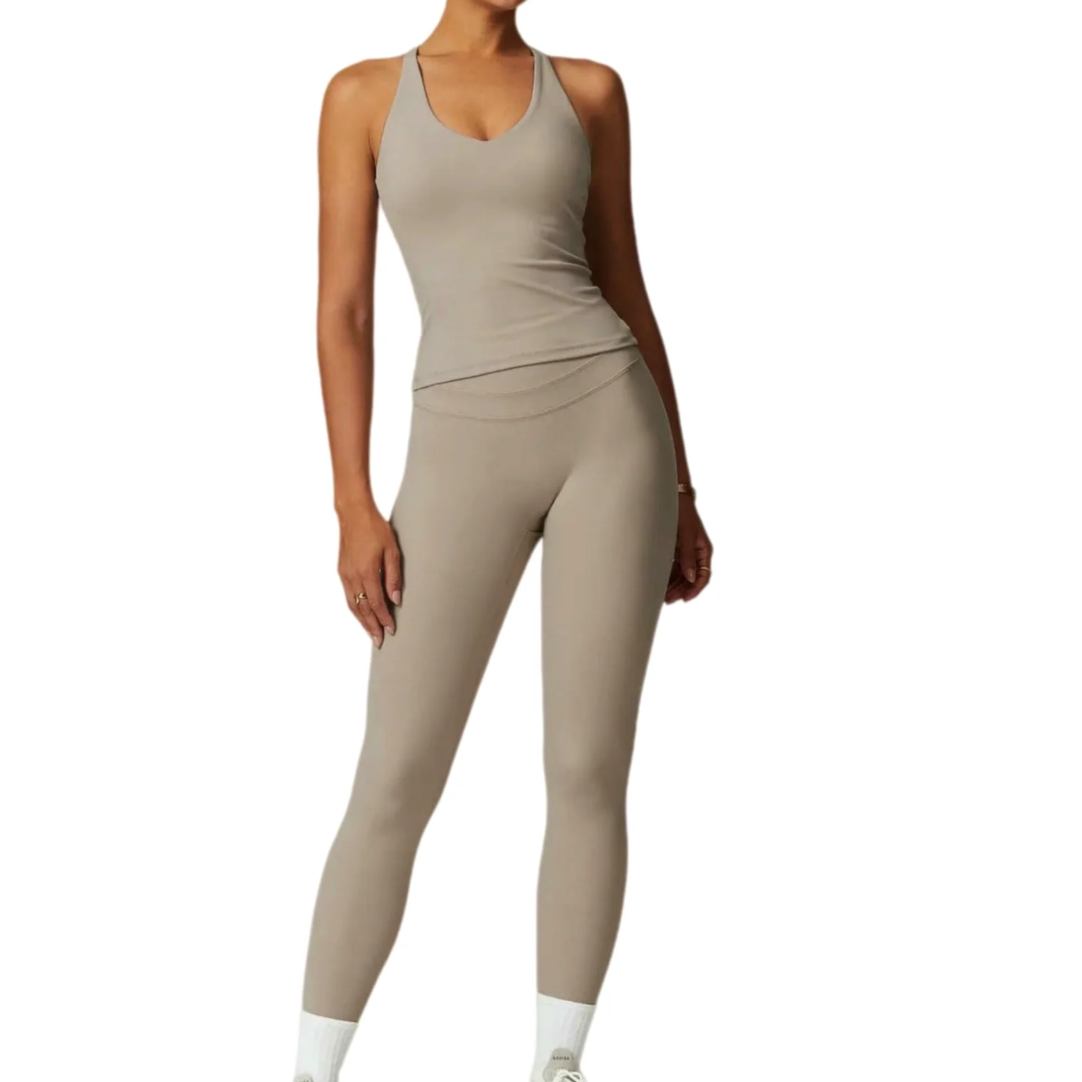 Conjunto Deportivo de Yoga para Mujer, Conjunto Deportivo, Sujetador Deportivo, Leggings de Gimnasio, ropa-21-METRO