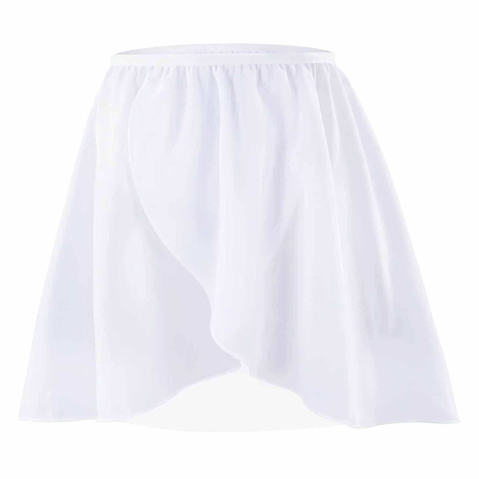 Falda de Danza Ballet para Niña, Falda Corta Gasa de Baile, Faldas Cruzada de Ballet con Cintura Elástica