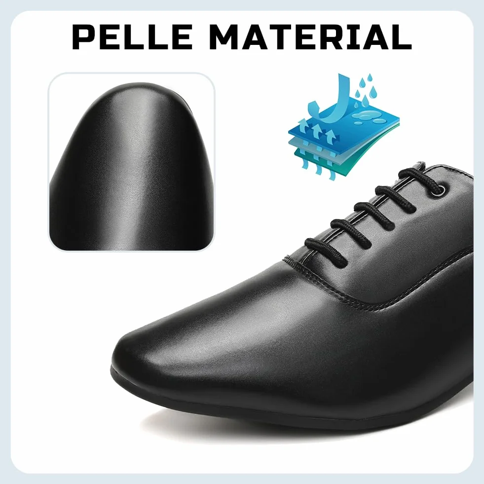 Zapatos Profesionales de Baile Latino para Hombre Zapatos de Baile Jazz Tango Waltz Performance Shoes Tacon 2.5 CM