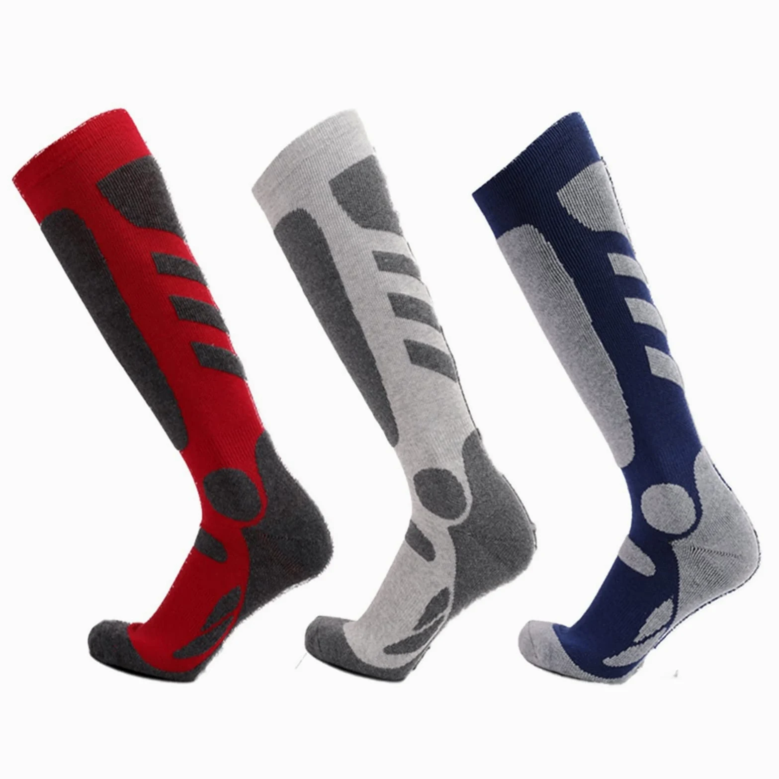 Calcetines Deportivos Resistentes al Aire Libre Regiones Alpinas al Aire Libre espesadas Tubo Long Tubo Calcetines de esquí Caliente Mujeres Hombres Ciclismo Calcetines
