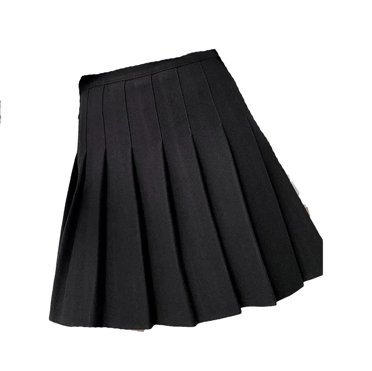 Hgvcfcv Falda de lana de otoño para mujer, cintura alta, minifaldas de lana, para invierno, escuela, tenis, plisada, con pantalones cortos