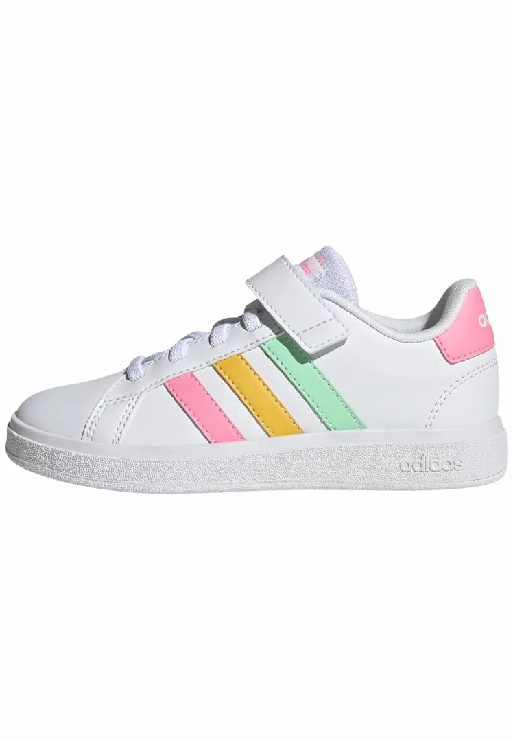 adidas Grand Court Elastic Lace Top Strap Zapatos Unisex Niños