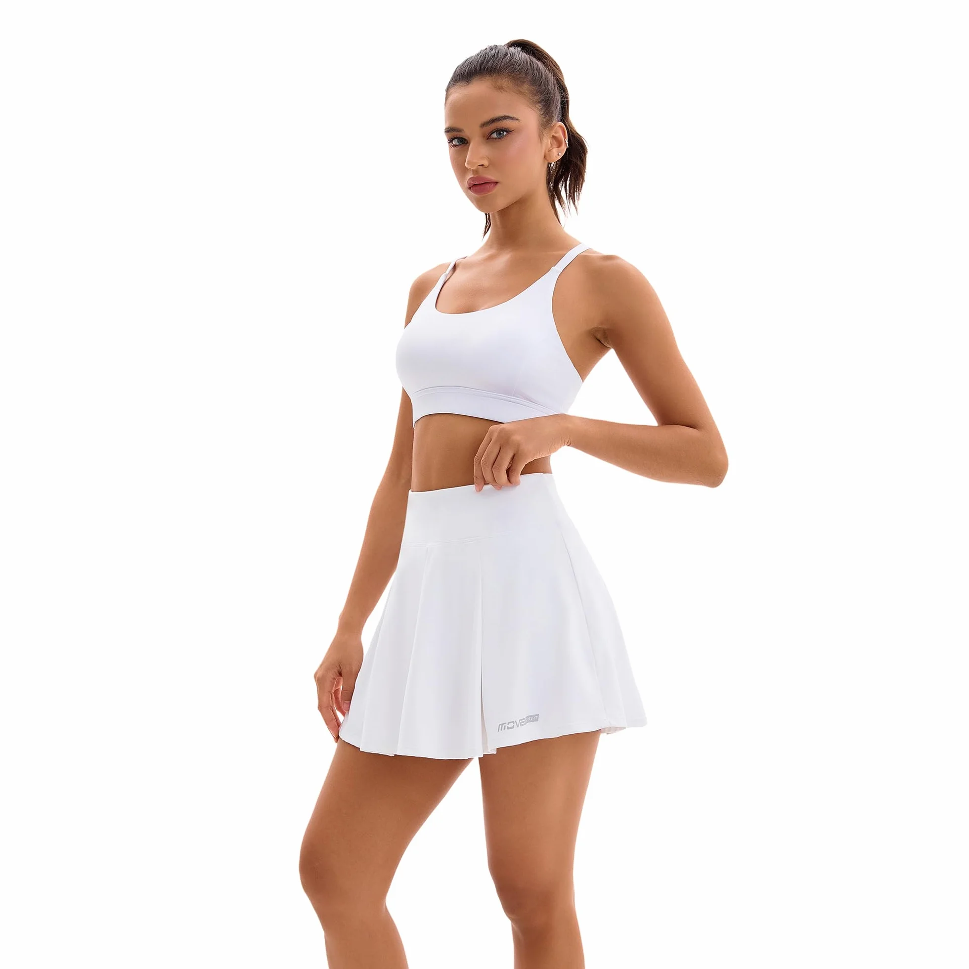 Falda de Tenis para Mujer Faldas atléticas con Pantalones Cortos Cintura Alta Faldas de Golf Falda Interior con 3 Bolsillos Falda de Tenis Plisada Falda Deportiva