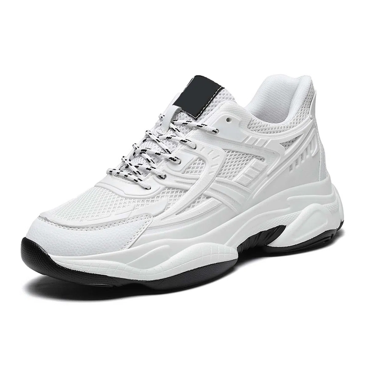 Zapatillas deportivas para hombre con amortiguación, zapatillas de correr para calle, zapatillas de fitness, zapatos de moda, transpirables, plataforma, retro, de malla, zapatillas de senderismo