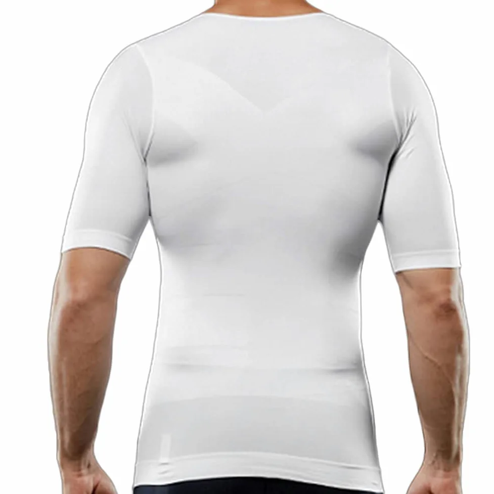 Gynecomastia Pecho Binder Hombres Fajas Moldeadora Alta Elasticidad para Comprimir Camisetas de Compresión Hombre
