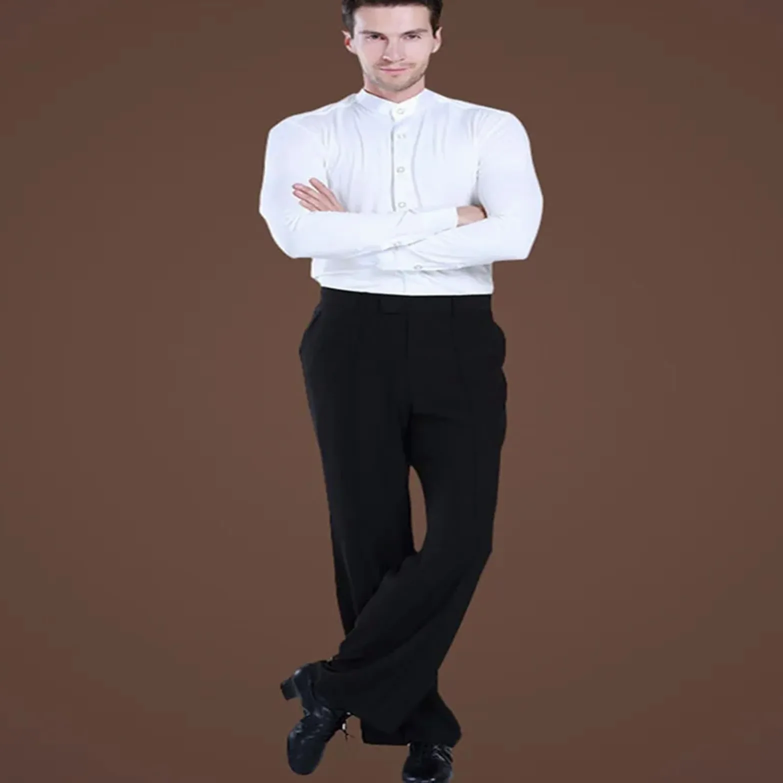Pantalones De Baile Latino For Hombre, For Practicar/actuación, Moderno, Salón For para Hombre, Salsa, Jazz, Danza