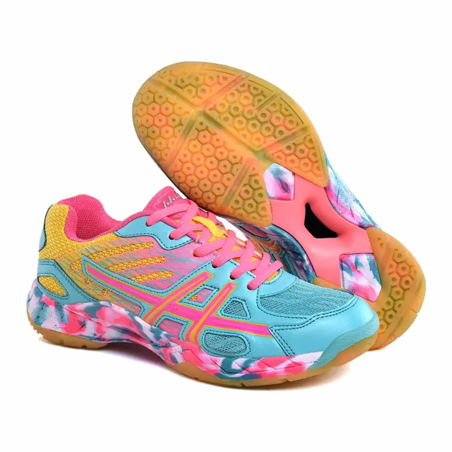 Zapatillas De Bádminton Hombre Tenis para Niños Pickleball Deportivas Ligeras Antideslizantes para Cancha De Squash En Interiores