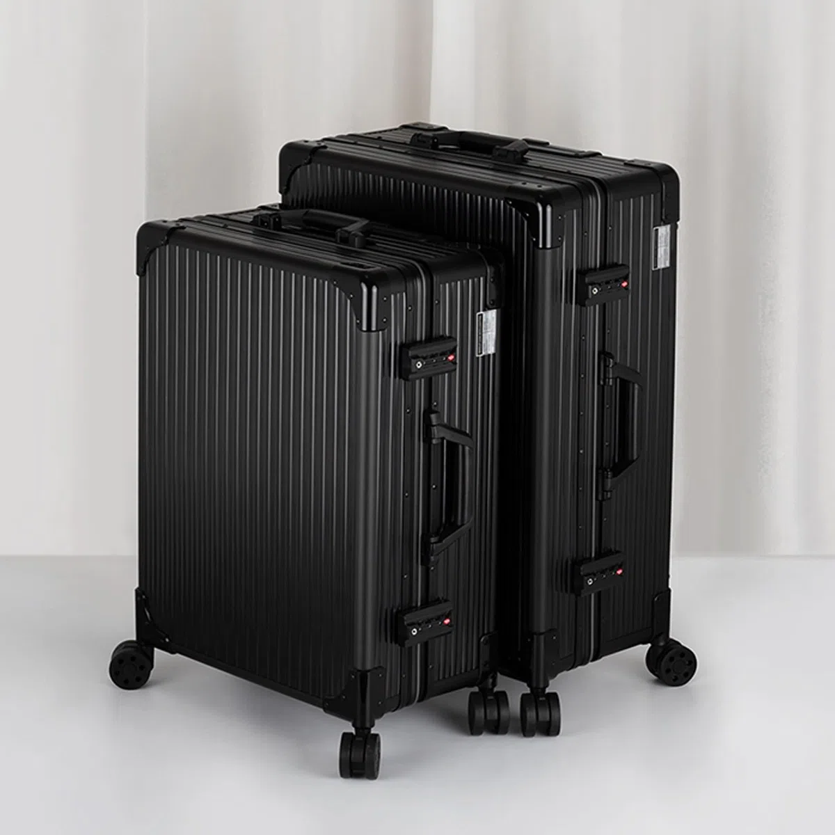 Estuche para cosméticos, Estuche de Viaje para cosméticos, Estuche de Maquillaje con Ruedas, Estuche de Maquillaje de Aluminio con Luces LED, Organizador Profesional de cosmético