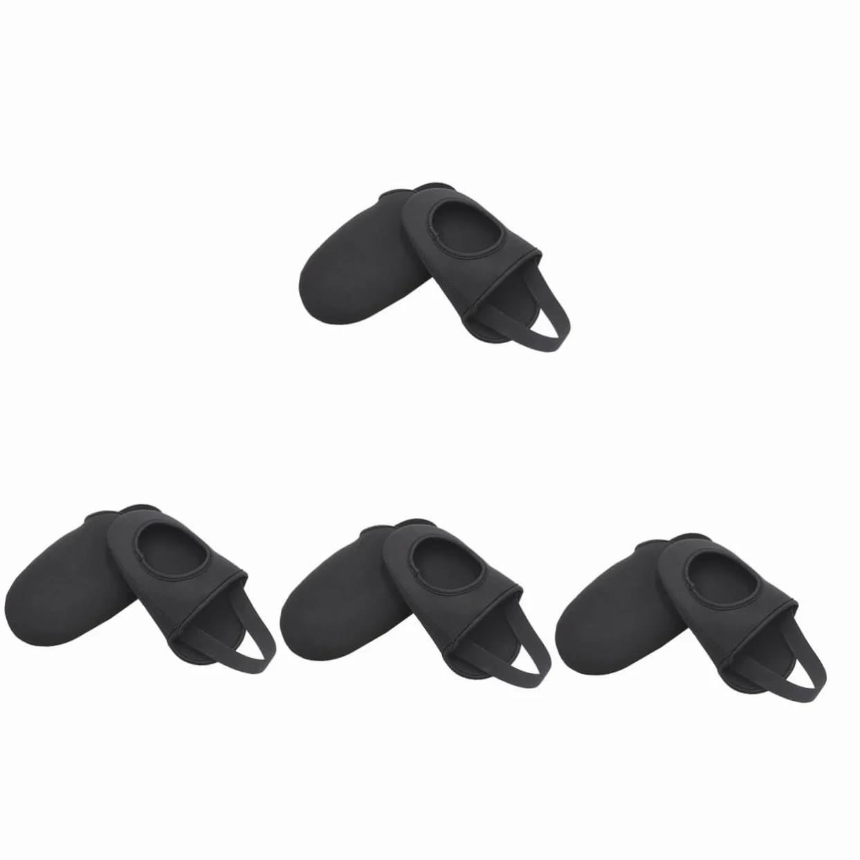 Sosoport 4pares Cubrezapatillas De Ciclismo Térmicos y Antideslizantes De Invierno para Zapatos De Carretera y Accesorios De Ciclismo Prueba De Viento