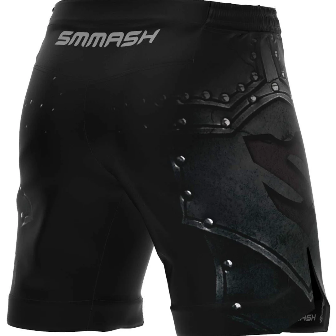 SMMASH Pantalones Cortos Hombre para Artes Marciales Kickboxing Boxeo Muay Thai Deportivos De Combate Choker