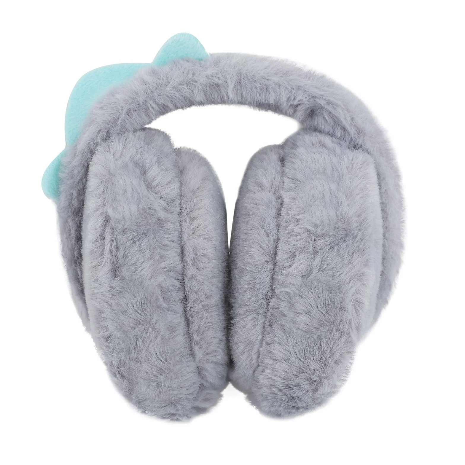 YJZQ Orejeras cálidas para niños, adorables orejeras de felpa de invierno, orejeras suaves, plegables, diseño de dinosaurio, orejeras para niños y niñas, para niños de 3 a 12 años
