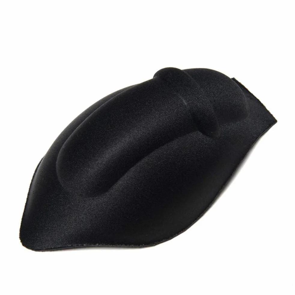 HAOXU Calzoncillos sexis con almohadilla de esponja copa mejoradora ropa interior acolchada para traje de baño Negro