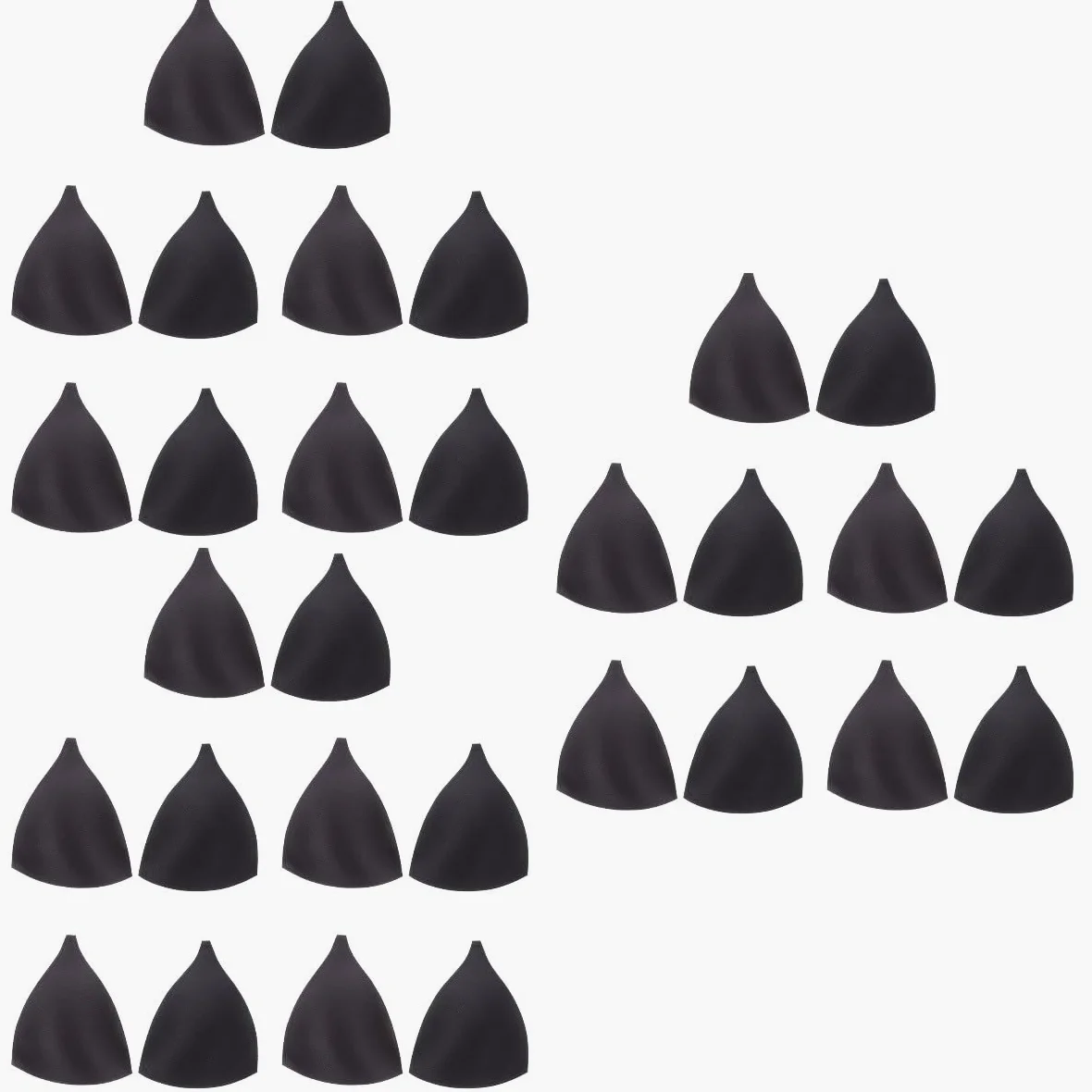 VALICLUD Of Inserts Soft Sponge Cushions For Women Invisible Triangle Cups Daily Use Shape