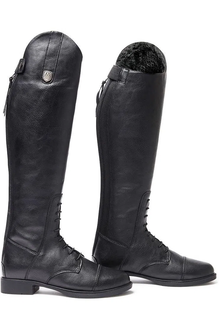 Mountain Horse Junior Veganza Long Riding Boot 02237 - Black Footwear Calf Size - Regular/WideMountain Horse Youth Footwear - 37