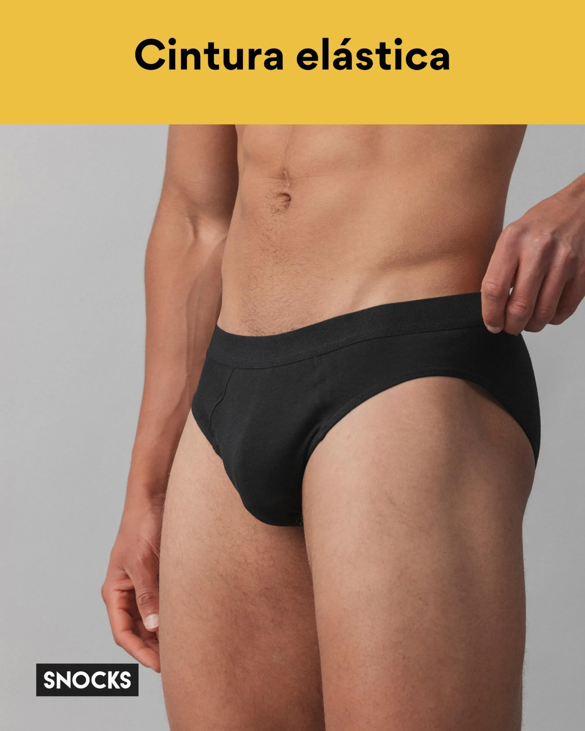 Snocks Pack de 6 Calzoncillos Slips Hombre Algodón Orgánico - Slip Hombre Tallas S-4XL Calzoncillos Hombre Slip sin Etiqueta Molesta Slips Hombre