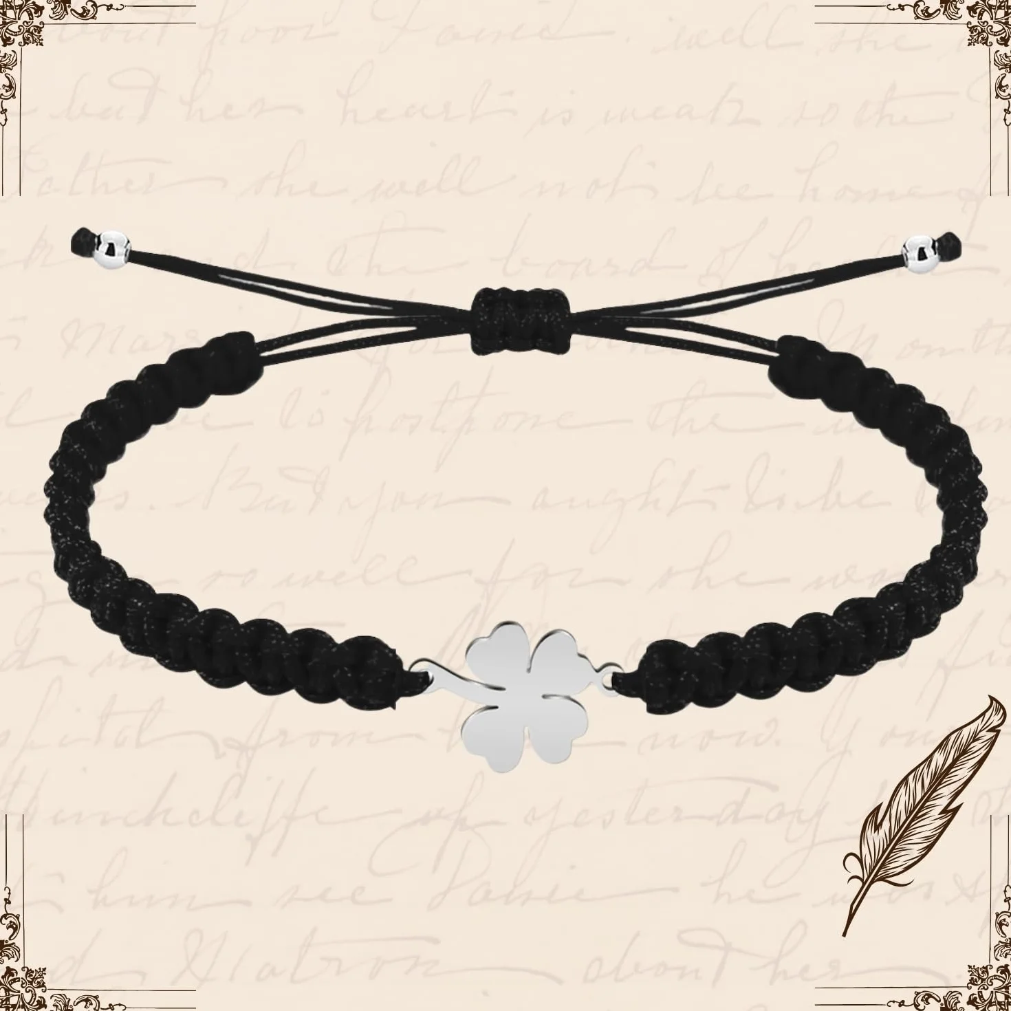 Pulsera Hilo Destino Acero Inoxidable Amuleto Proteccion Suerte Contra Mal de Ojo Mujer Hombre