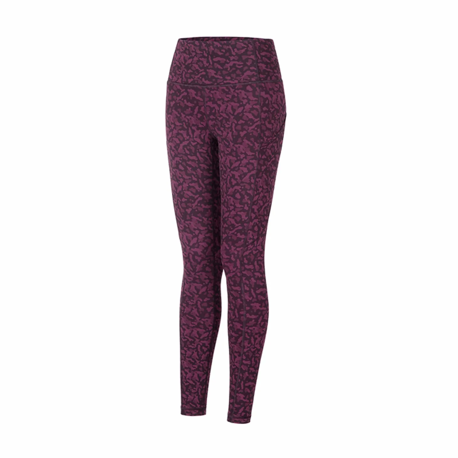 Polainas Impermeables Pantalones de yoga de cintura alta de las mujeres con bolsillos desnudos sentimientos de entrenamiento Leggings Polainas Trail Running ( Color : Leopard print32 , Size : Large )