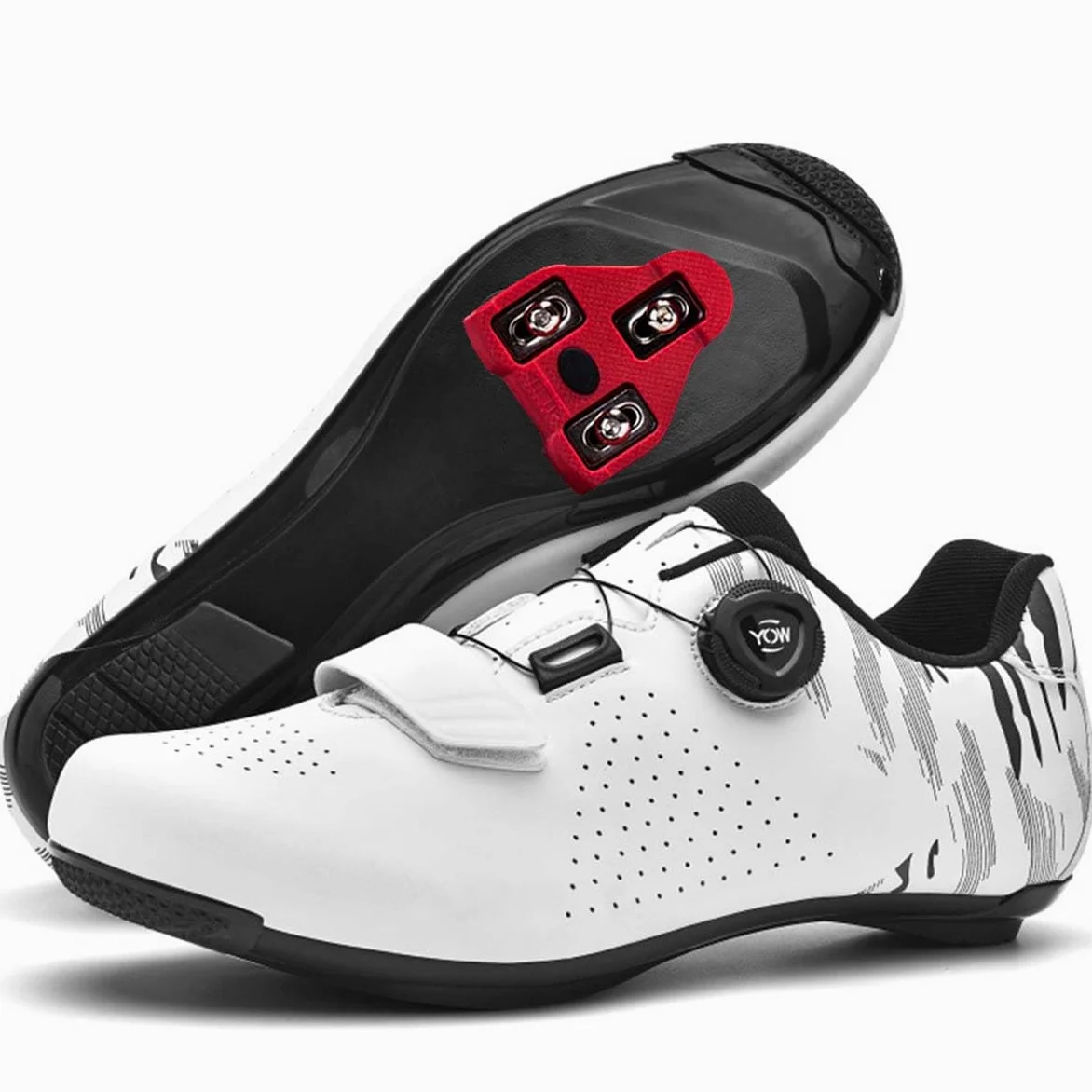 Zapatillas de Ciclismo para Hombre Compatibles con Look System | Zapatos Bicicleta de Carretera Unisex Respirables Estatica Spinning