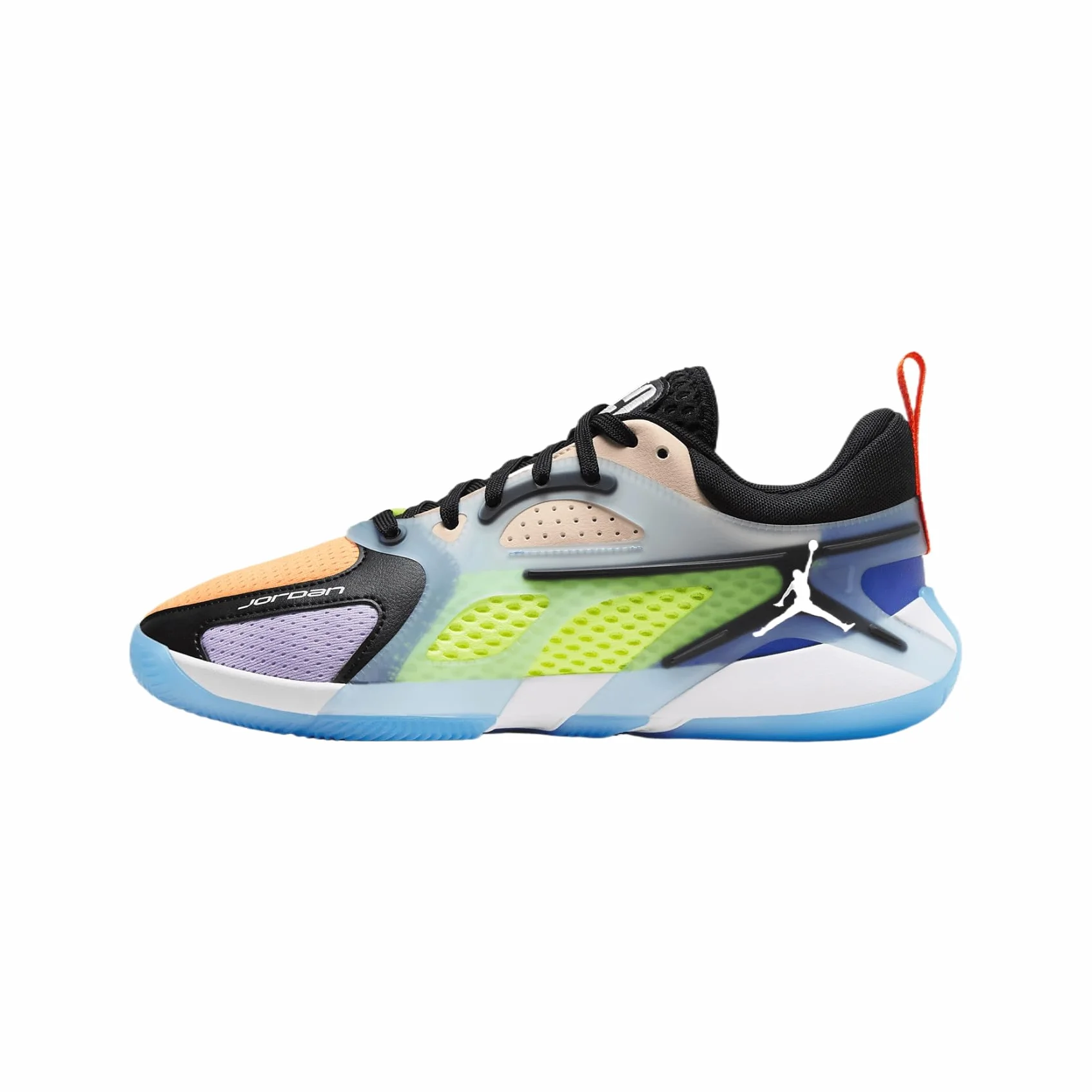 Jordan Heir Zapatos de baloncesto mujer negro tinte carmesí crema melocotón