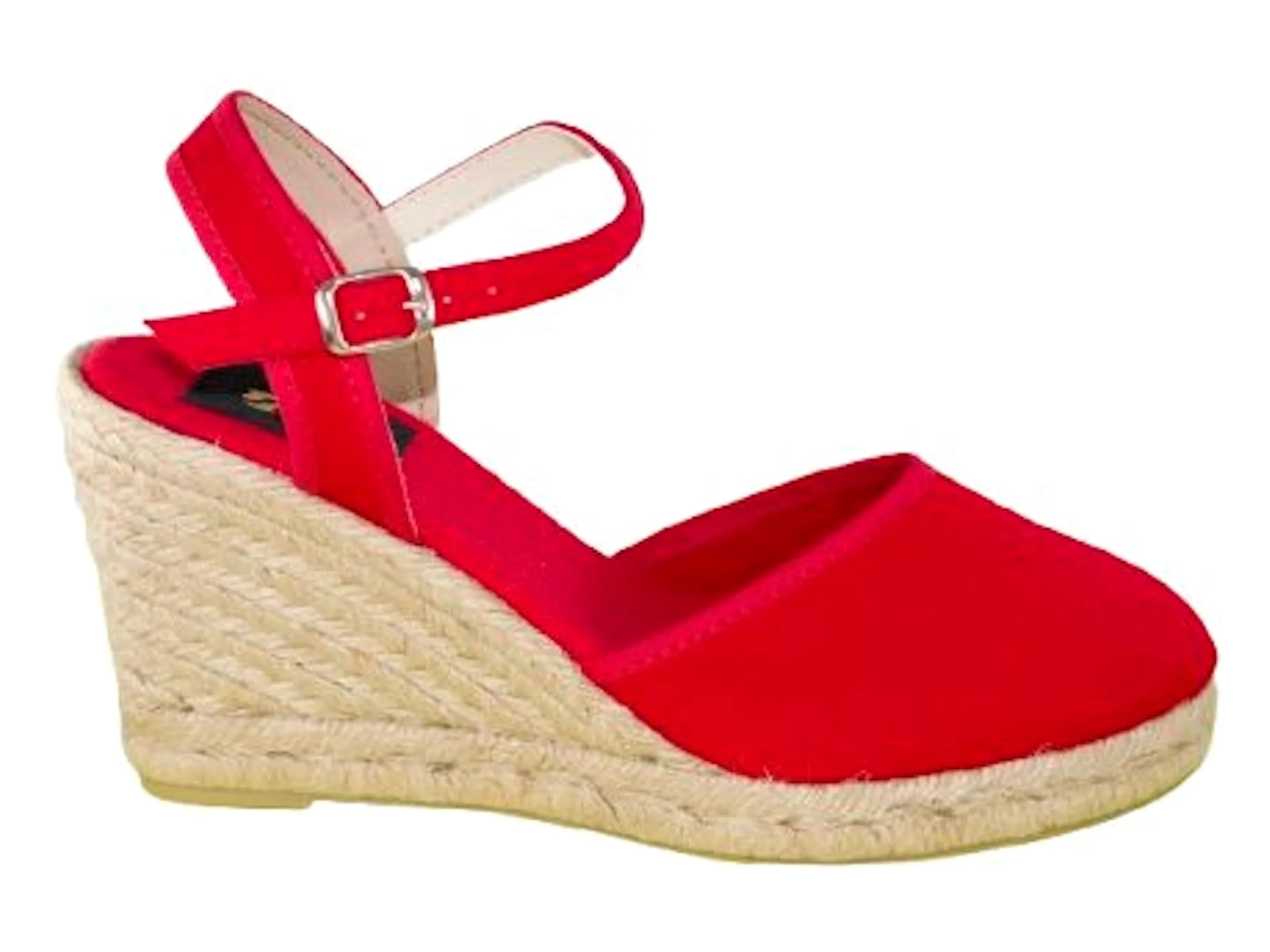 Alpargata Valenciana Mujer Cuña Yute 8,5 cm, Espadrilles Verano con Pulsera Ajustable, Hechas en España Mod 3333