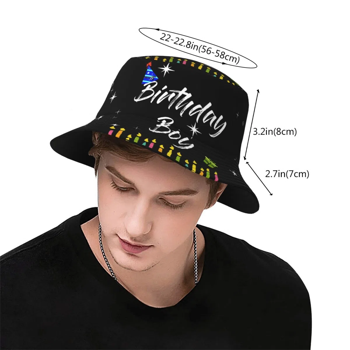 Gorro de pescador de cumpleaños para mujeres y hombres, sombrero de cumpleaños, playa, viajes, sol, gorra de pescador plegable para viajes, senderismo