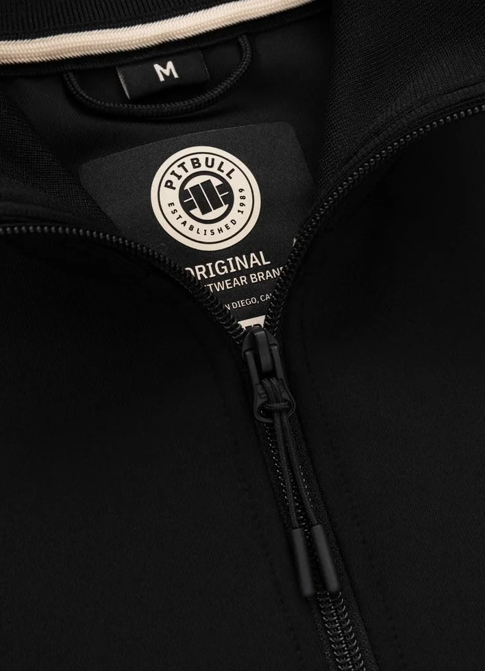 PITBULL - Sudadera Hombre con Cremallera Oldschool San Diego CA, Chaqueta Sudadera Hombre con Cuello Alto, Chaqueta con Cremallera, Sudaderas con Estampado, Sweatshirt