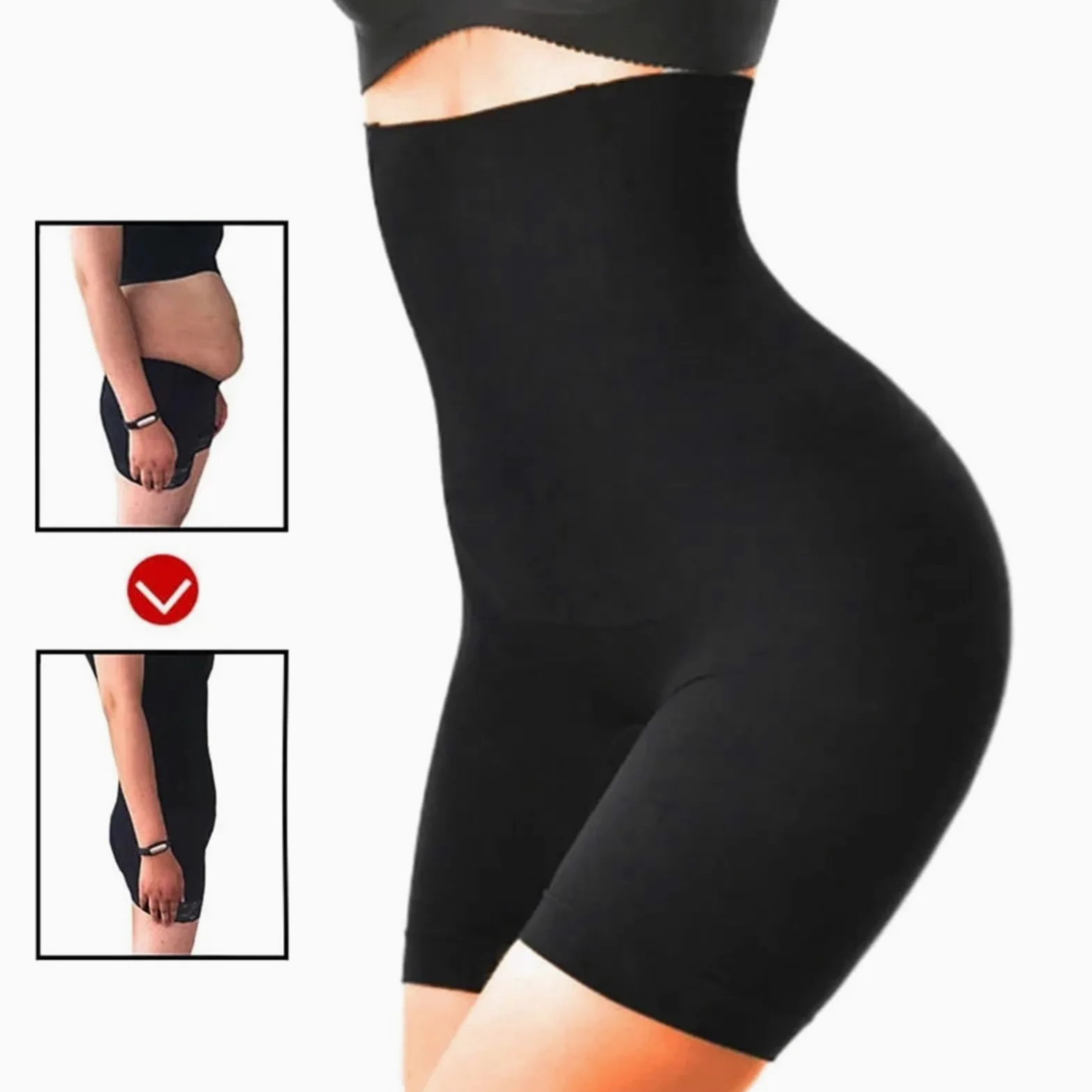 Braguitas Moldeadoras 2 uds alta formador de cintura entrenador bragas con control de barriga levantador de glúteos moldeador de cuerpo adelgazante Shapewear Strap Briefs Panty Para Moldear El Cuerpo(