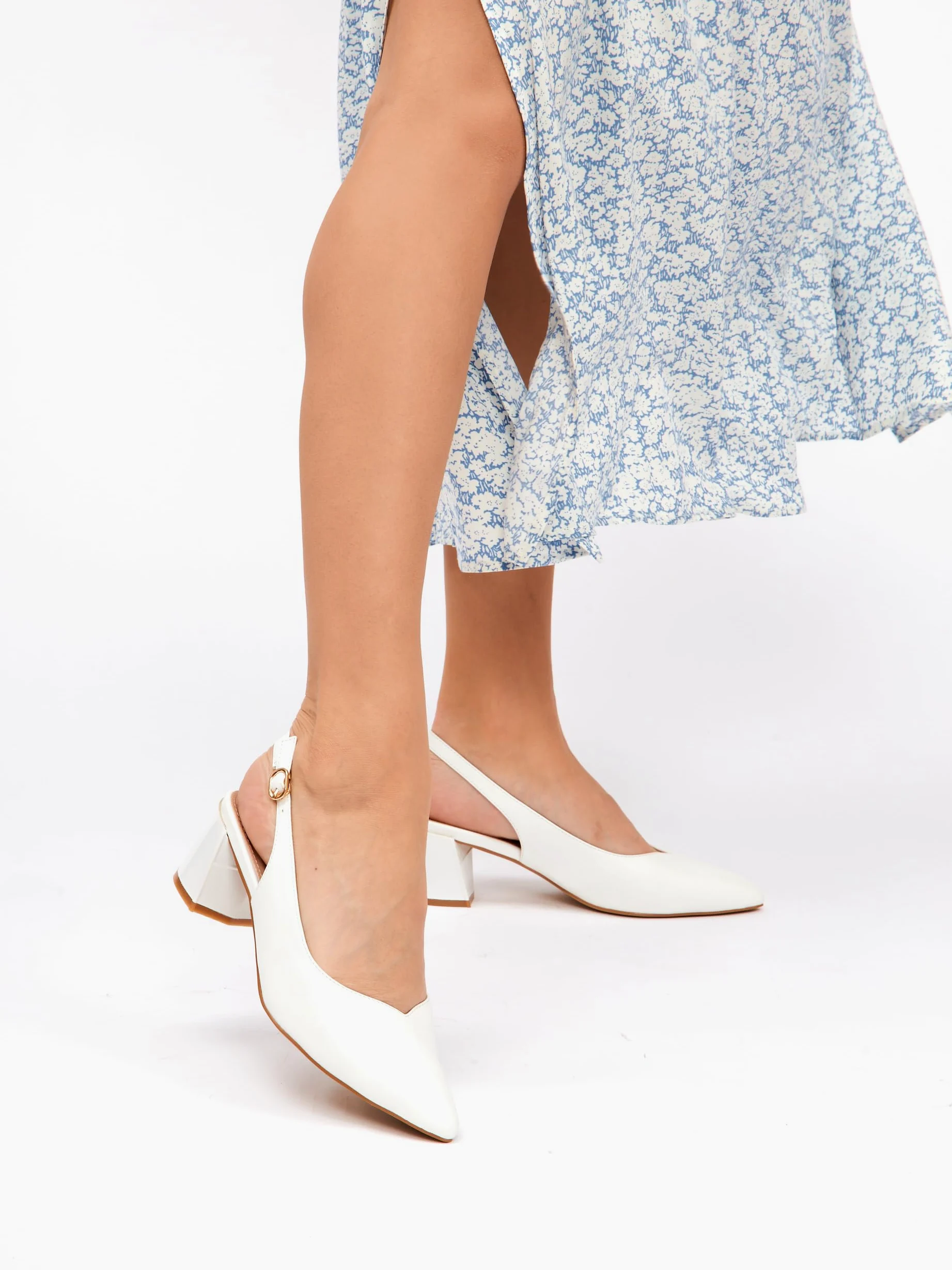 Zapatos de tacón para mujer, tacón de bloque de 5,5 cm, piel de ante suave y piel sintética, cómodos zapatos de tacón con tacón, blanco/negro/rojo/beige/nude/topo, correa trasera, HF3999-1