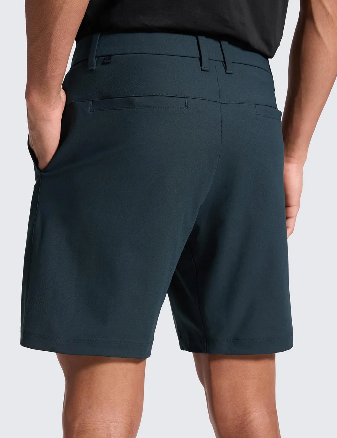 CRZ YOGA Pantalones Cortos de Golf para Hombre 7/9 Pulgadas Elásticos Ligeros
