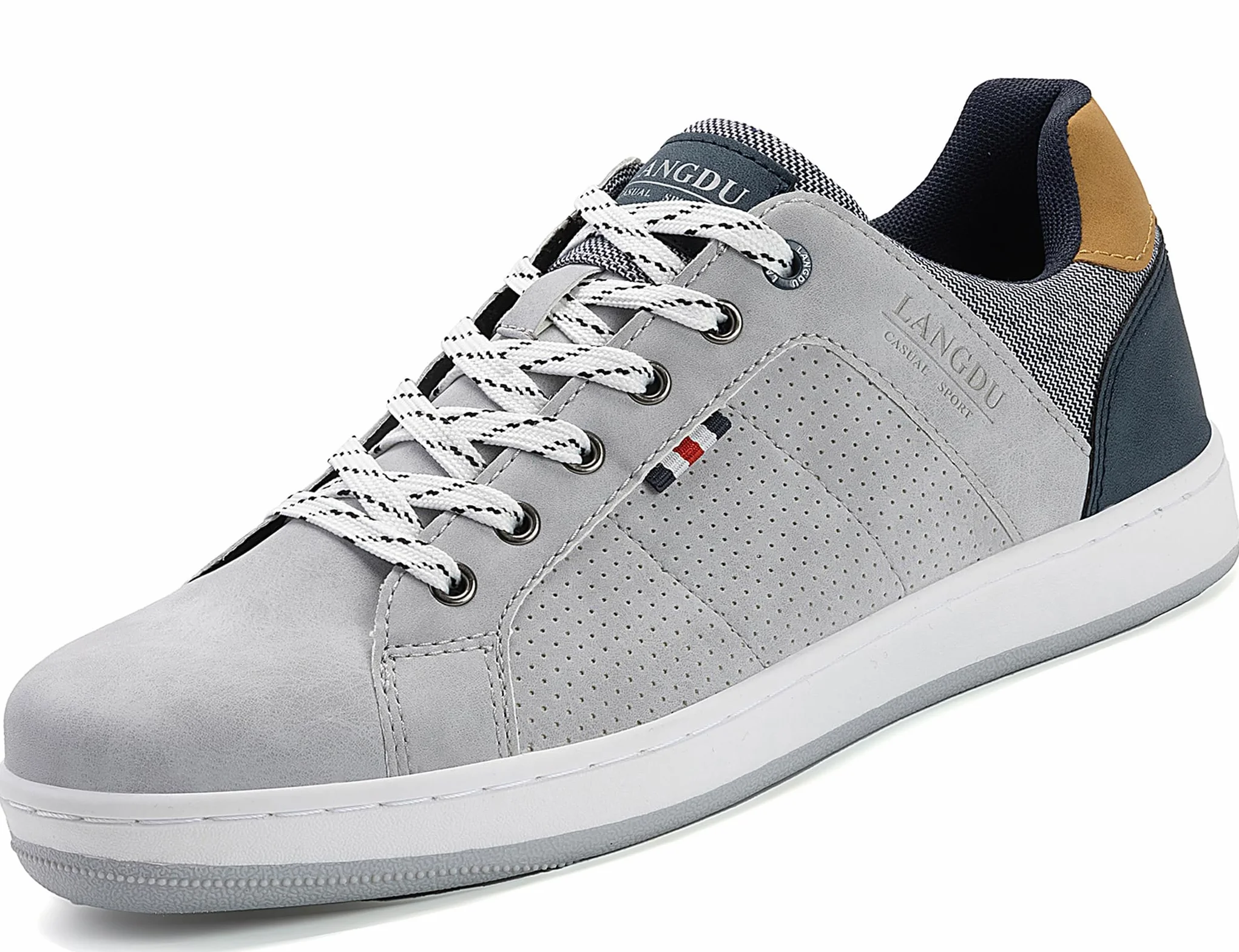 LANGDU Zapatillas Hombre Zapatos Vestir Casual Calzado Deportivas Running Sneakers Corriendo Zapatilla Tamaño41-46EU | Ligera, cómoda, suela antideslizante, uso diario