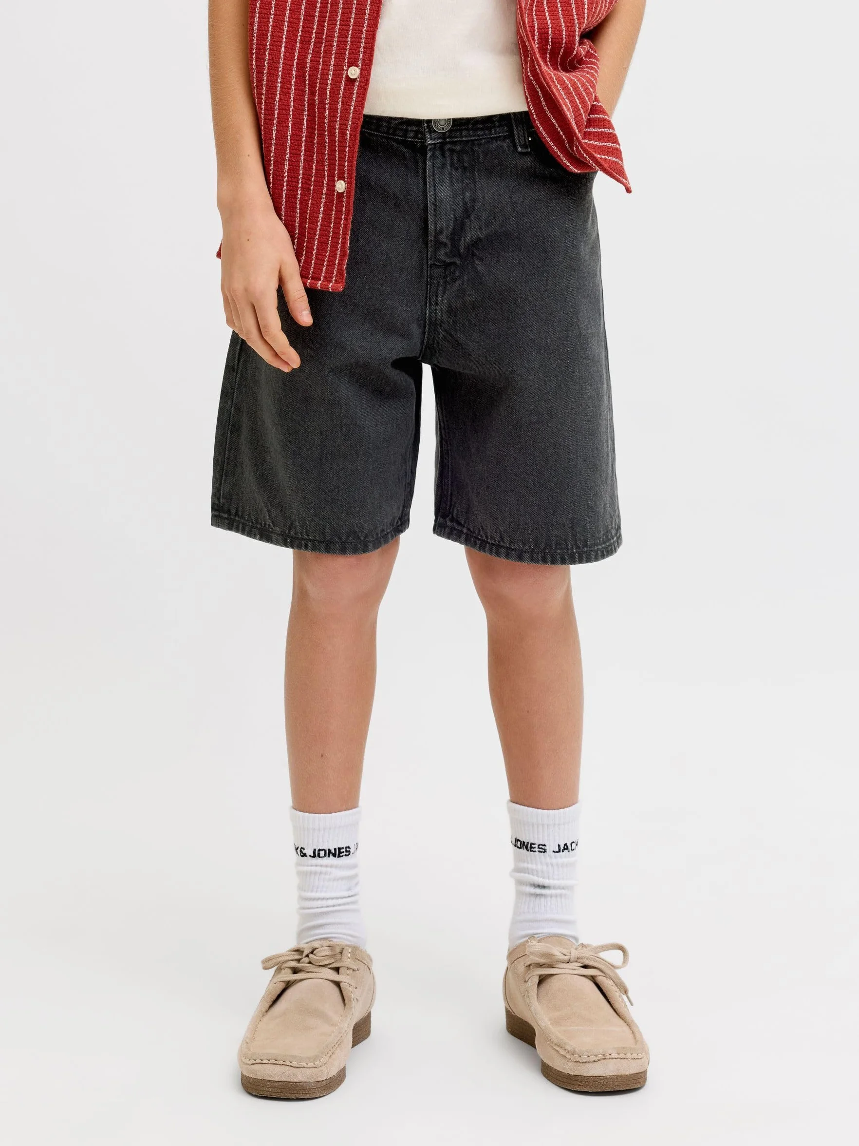 JACK & JONES Jjitony Jjoriginal Shorts MF 823 S N Jnr - Pantalones Cortos Vaqueros Niños