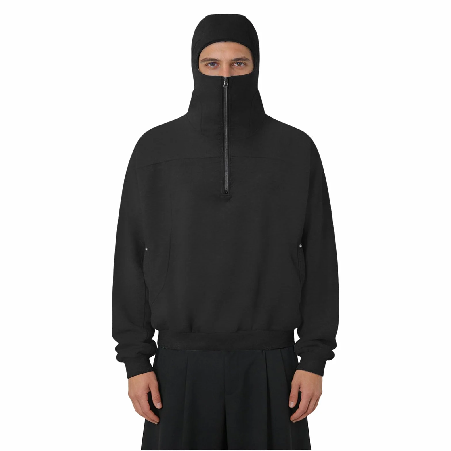 Sudadera con Capucha para Hombre Sudaderas con Capucha para Hombre Y Mujer Suéter Informal Extragrande Cubrebocas Cremallera Sudadera Y Pasamontañas