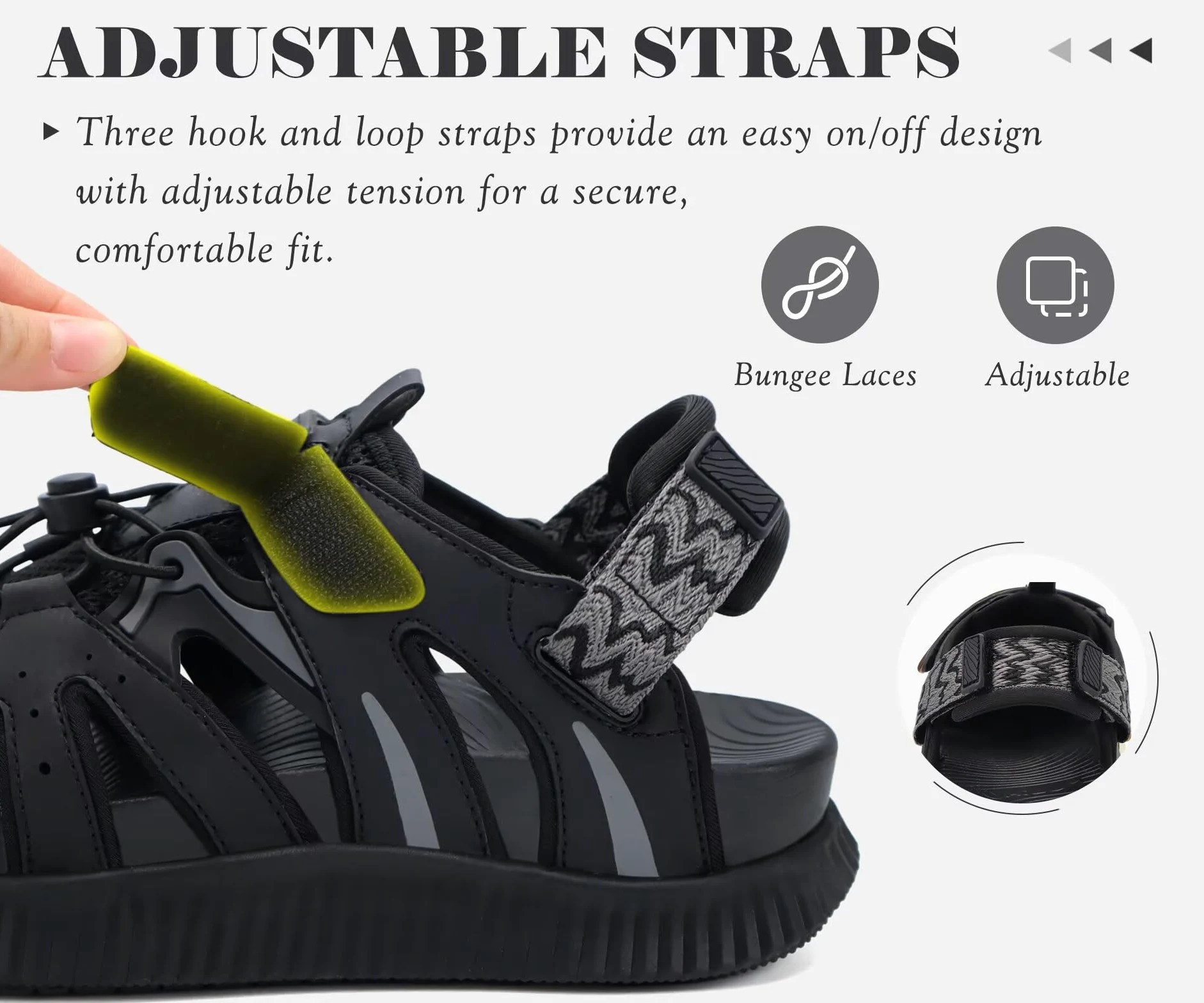 KuaiLu Sandalias Senderismo Mujer Cerradas Ajustables Zapatos De Agua | Acolchado CóModo Transpirable, Ideal Para Verano Deporte Playa Y Viaje Antideslizantes Sandalias Pescador EU36-43