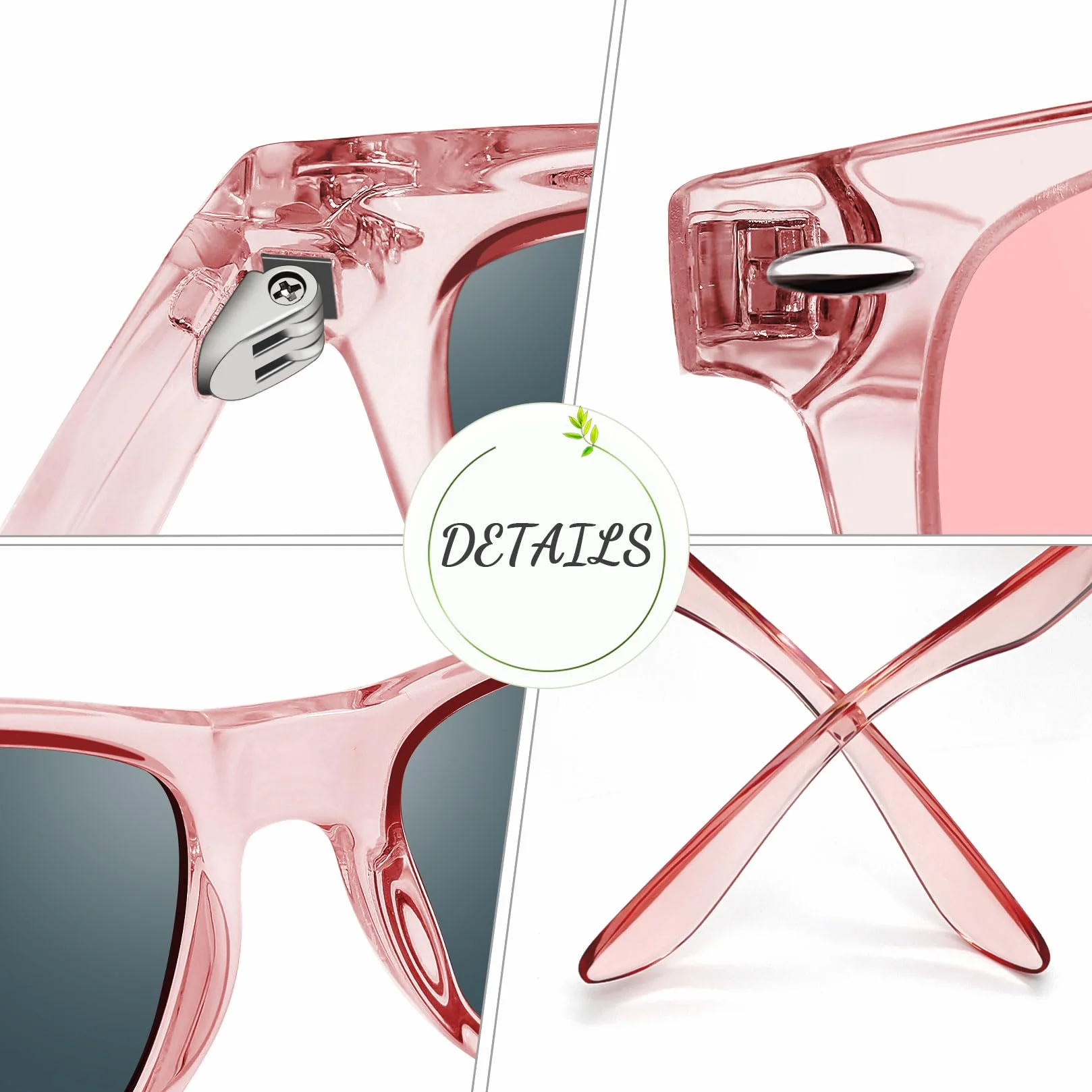 Joopin Gafas de Sol Polarizadas UV400 Cuadradas Hombre Mujer