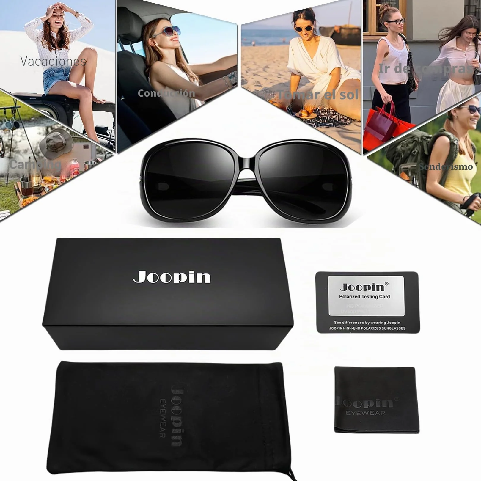 Joopin Gafas de Sol Mujer Polarizadas UV400 Grandes