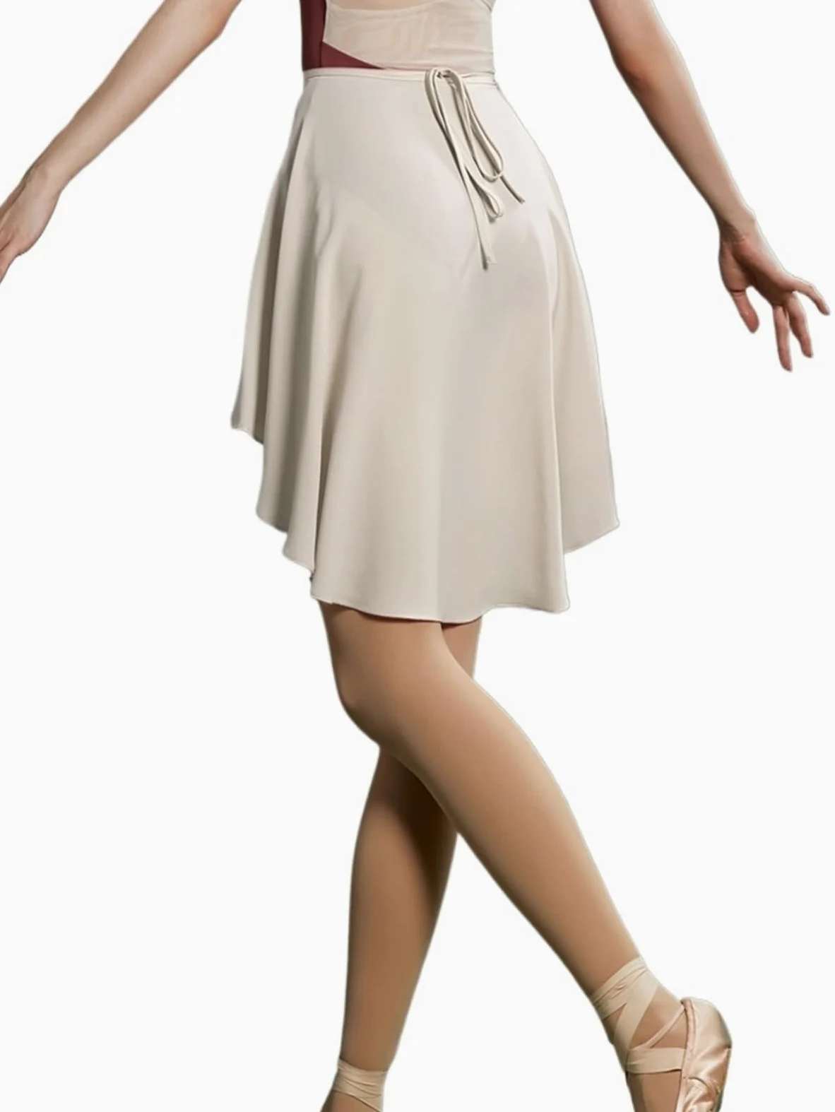 Falda de Baile de Ballet con Cordones, Falda de una Pieza for Estudiantes de Danza, Falda de Gasa con Hojas de Loto, Falda de Gasa, Medias, Falda de Profesora para Mujeres y Niñas