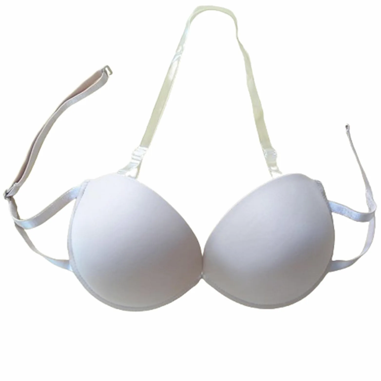 Almohadillas de sujetador sin costuras elevación natural una pieza Parche pecho autoadhesivo fruncido Push-up esfuerzo Comodidad invisible Rojo-A