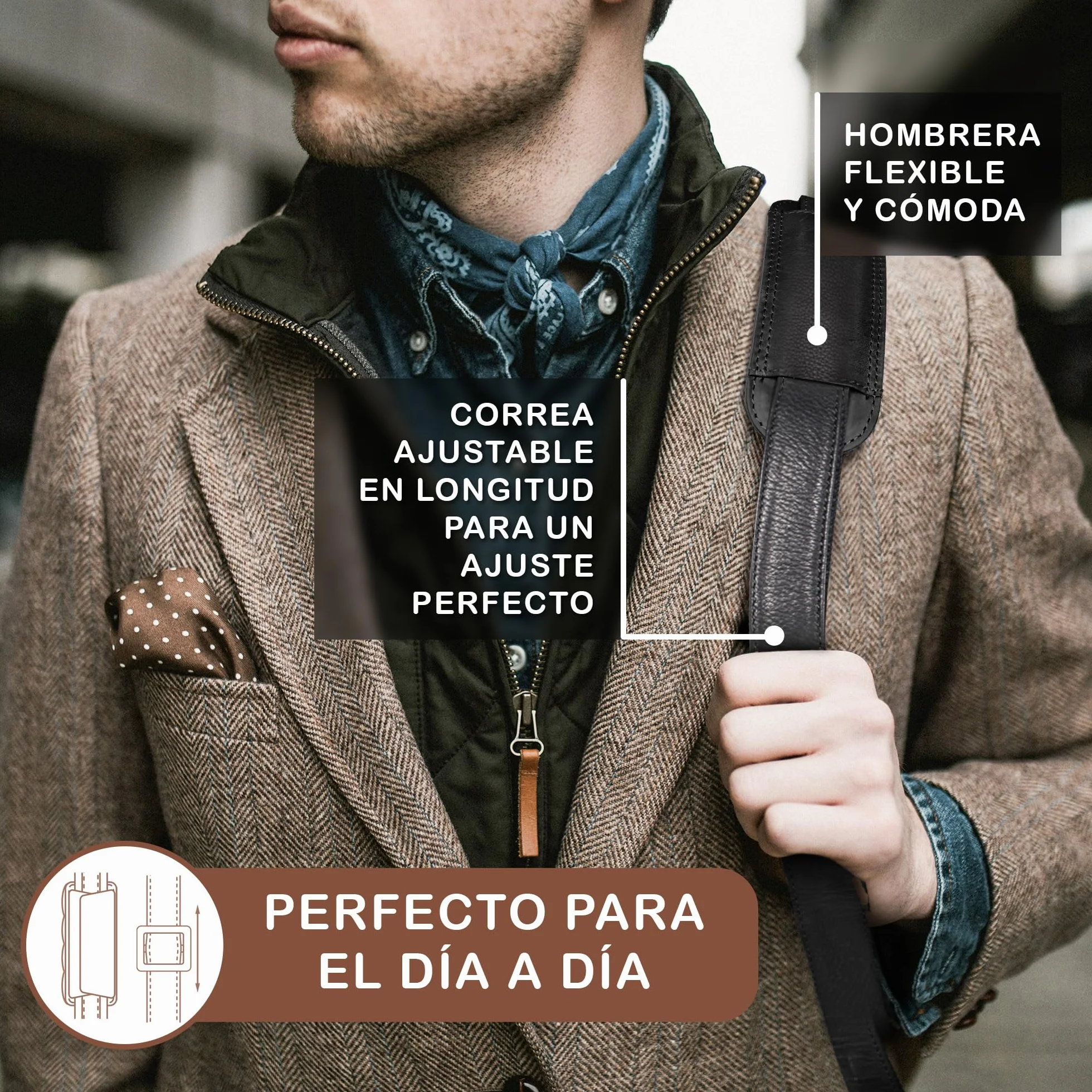 STILORD Maletín de Cuero para Hombre Cognac - Gran Bolso para Portátil de 15,6 Pulgadas - Bolso de Hombro Vintage de Cuero de Vaca Nelson