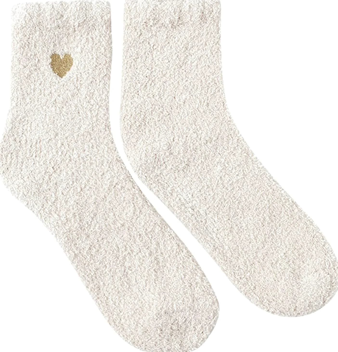 Calcetines Termicos 12 Pares De Calcetines Térmicos De Invierno Para Mujer Con Patrón De Corazón De Amor, Esponjosos, Súper Suaves Y Cálidos Calcetines Invierno