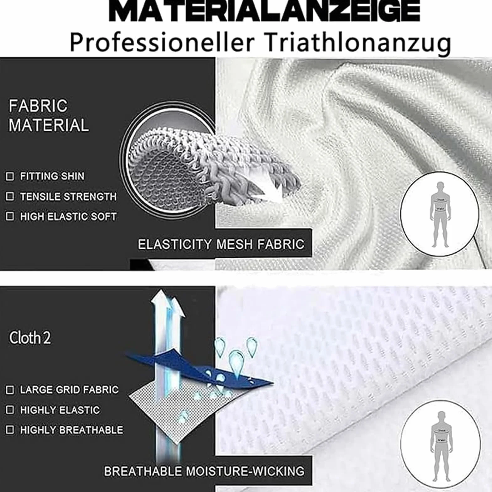 FFFF & OLFEH Summer Cycling Skinsuit Triatlón for Hombres, Traje de Ciclismo Hombres de Traje Tri con 3 Bolsillos Equipo de Triatlón Pantalones Cortos Mangas Cortas de Ciclismo Ropa Maillot