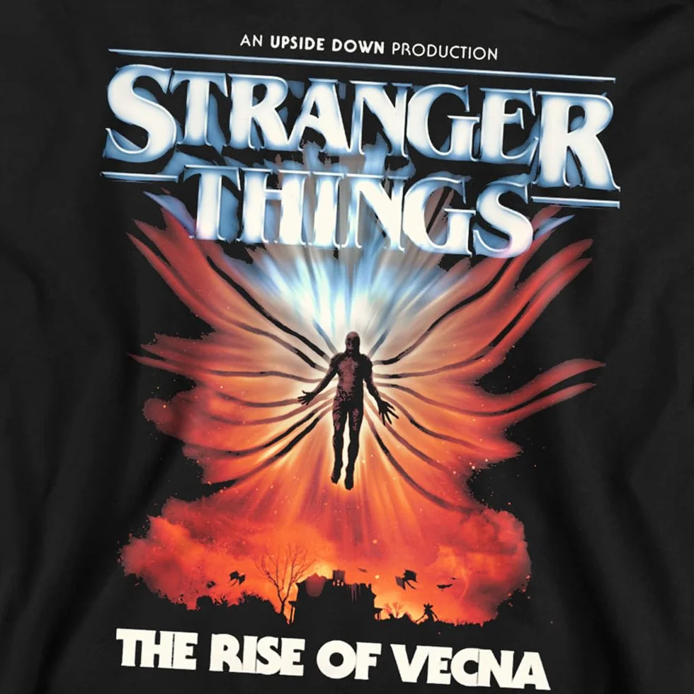 Stranger Things Vecna Rise Poster Sweatshirt Black Unisex Adulto
