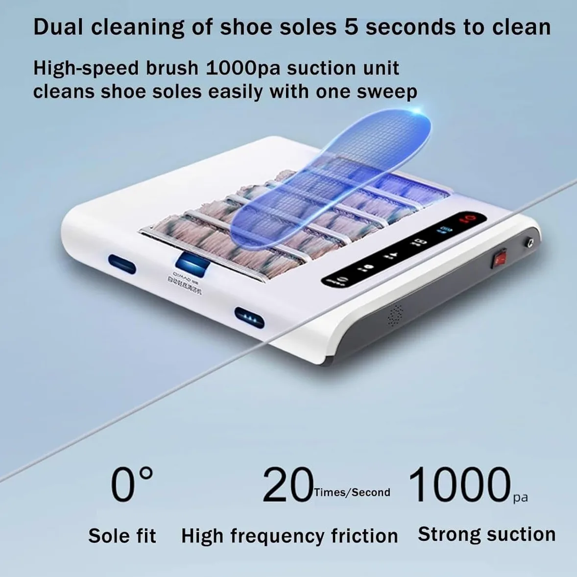 Máquina Automática para Limpiar Suelas De Zapatos, Pulidor Automático por Inducción Recargable A 260 RPM, Limpiador Sin Agua