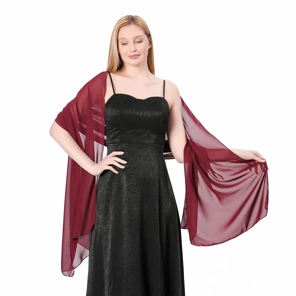 Proumhang Mujeres Mantones de Gasa Suave Bufandas Wraps 70cm x 200cm
