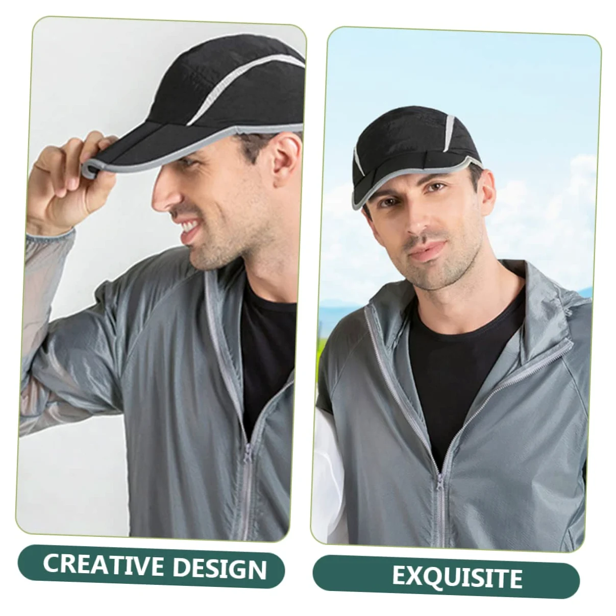 FOMIYES Sombrero Deportivo Gorro de Protección Solar Transpirable Running y Actividades Aire