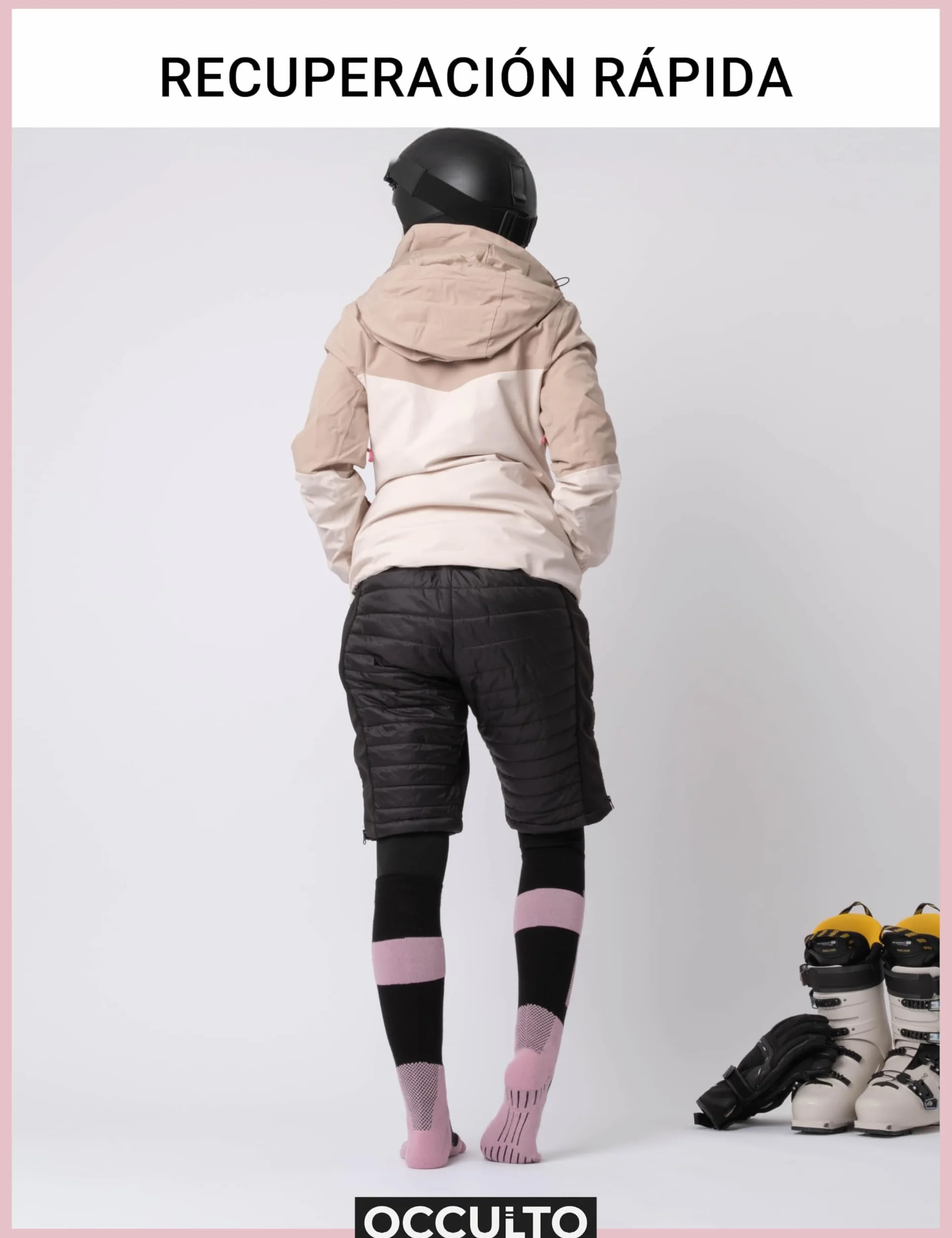 Occulto Calcetines de Esquí de Compresion para Mujer & Hombre 2 pares (modelo: Taylor)